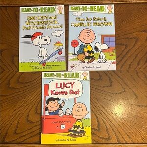 Peanuts kids books | set of 3 Ready-to-Read Book level 2 readers